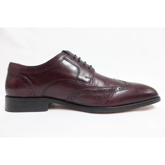 JOHNSTON & MURPHY Men Leather Wingtip 10M-US/9UK/43EU Derby Dress Shoe Oxfords main image 5